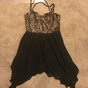 Black & Gold Formal/Cocktail Dress